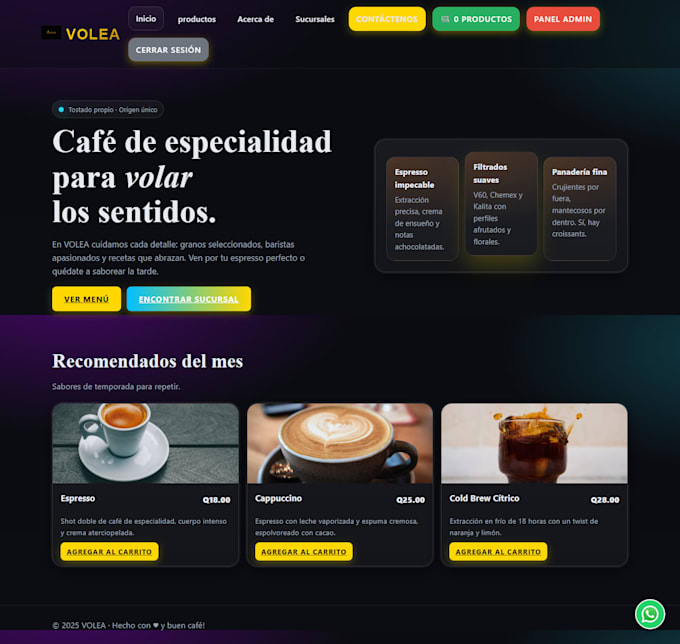 design a modern responsive website for your bussines, restaurant or cafe