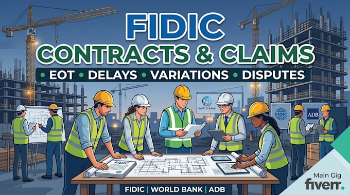 provide fidic contract management, eot and claims support