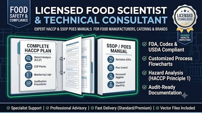 be your expert food scientist and technical consultant
