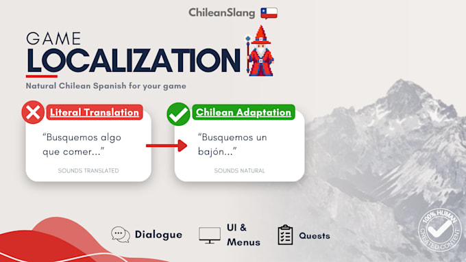 localize your game into natural chilean spanish