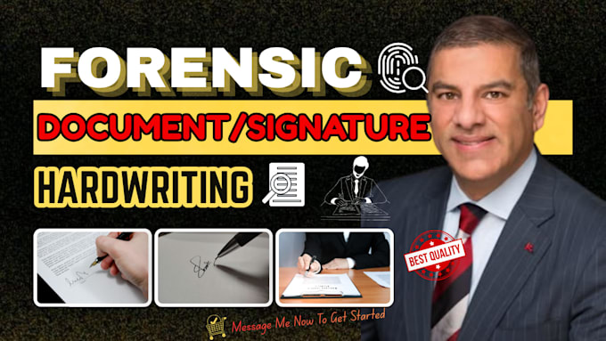 forensic document, signature verification and handwriting analysis expert