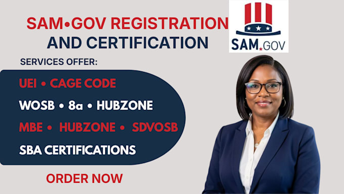 register your sam gov, uei, cage code, wosb, 8a, hubzone and mbe certification
