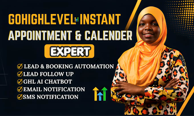 setup gohighlevel booking, missed call text back and no show automation
