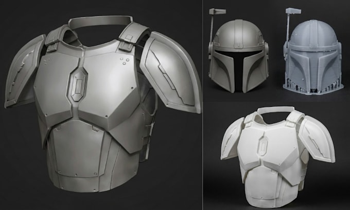 custom 3d cosplay model 3d armor model wearable armor 3d helmet 3d mask printing