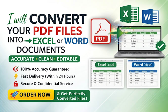 convert pdfs and encode data accurately