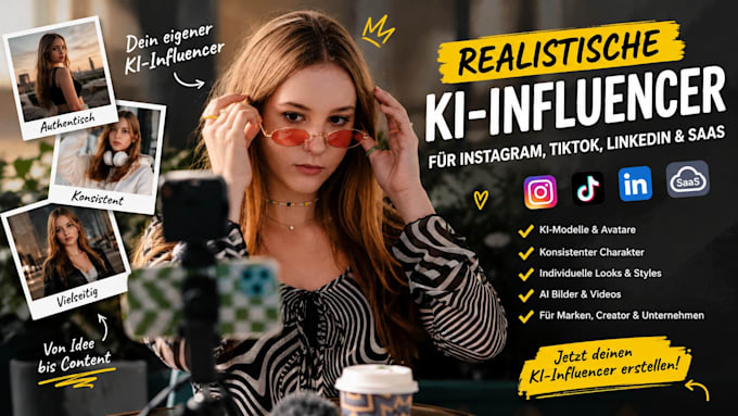 create a realistic ai influencer, german ai model, virtual instagram influencer