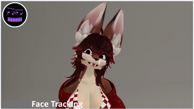 create custom furry vrchat avatar with face tracking sfw fursona unity model