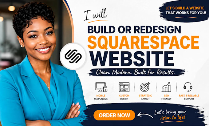 build squarespace website, redesign squarespace website development, squarespace