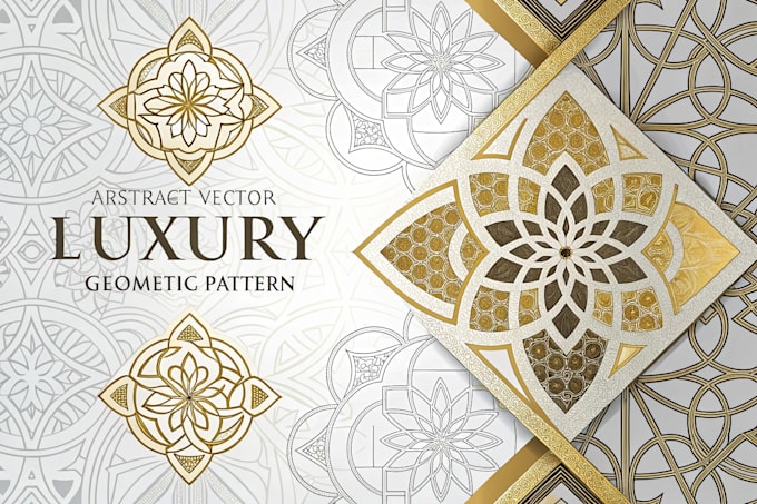 design abstract vector luxury geometric pattern design