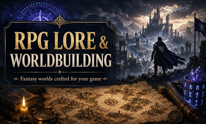 write immersive rpg lore, quests and character backstories