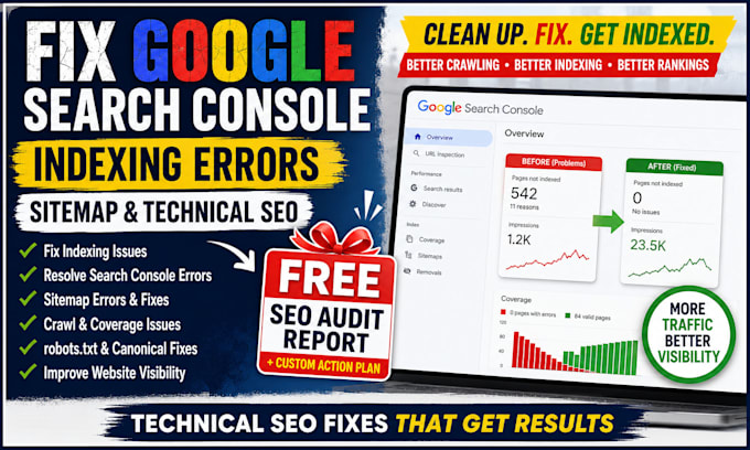 fix google search console robots txt sitemap issues crawal errors technical seo