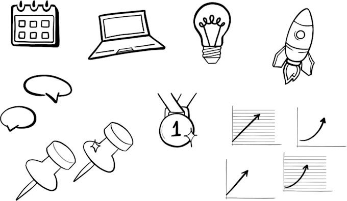 create custom minimalist doodle illustrations