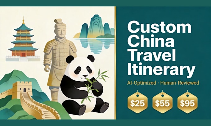 create a custom china travel itinerary with ai and human review