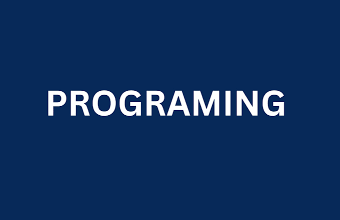 tech any programming and problem solving