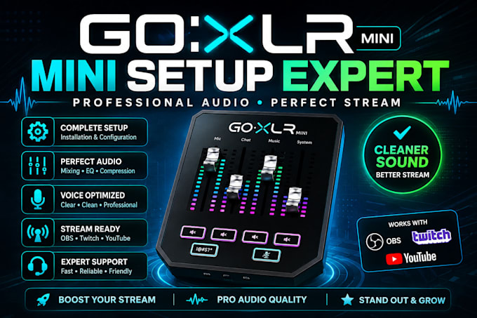 setup goxlr for obs streaming, voicemeeter and professional audio routing