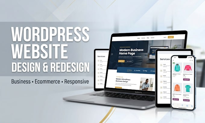 create wordpress website design, redesign, and ecommerce website