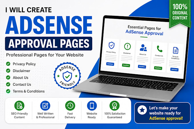 write professional website policy pages and business content