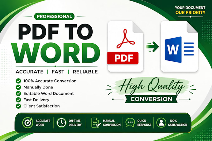 convert PDF to word accurately