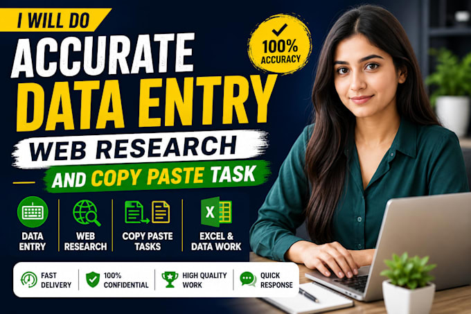 data entry, manual data entry typing work