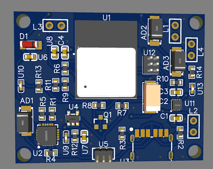 design professional pcb schematic and layout in kicad or easyeda