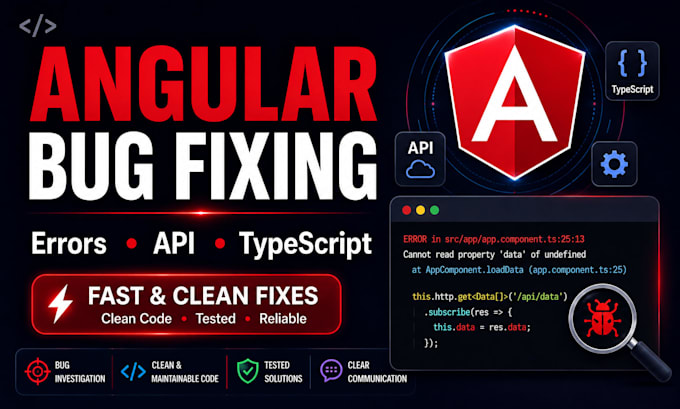 fix angular bugs errors and API integration issues