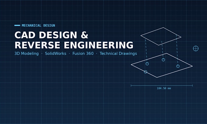 do cad design and 3d modelling for you