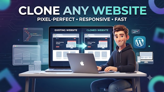 clone or recreate your website in wordpress using elementor