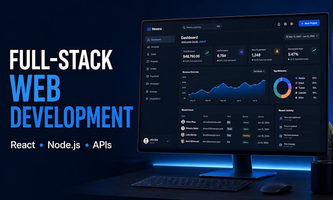 build a full stack web app with react, nextjs and node js