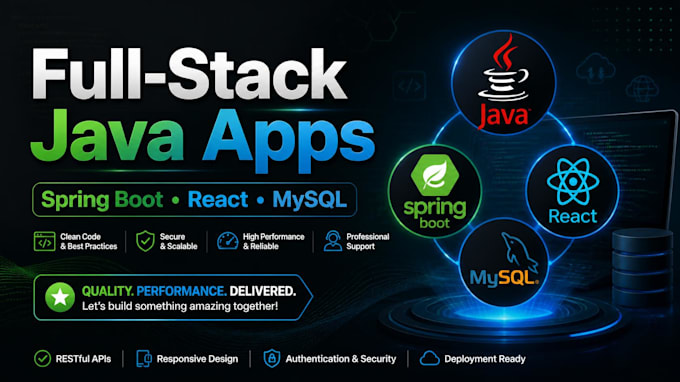 build a full stack java web app with spring boot, react, and mysql