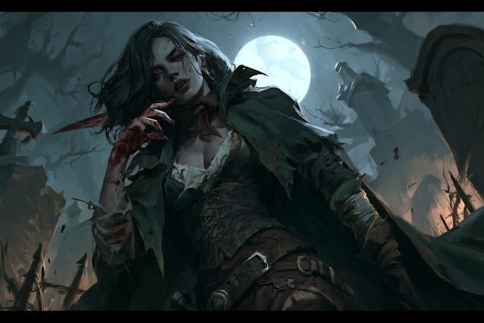 horror character illustration art
