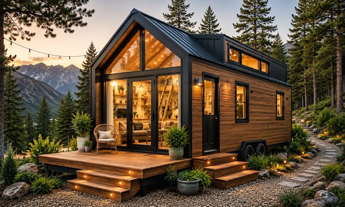 design attractive tiny house , cabin house , container house ,frame house now