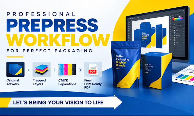 do prepress, dieline and print ready packaging artwork