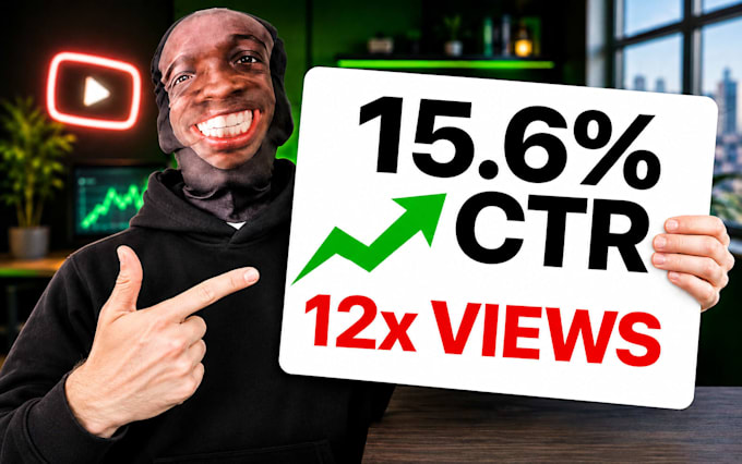 design high CTR thumbnails with free bonuses on all packages