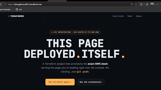 deploy your app on AWS with terraform, docker, and ci cd