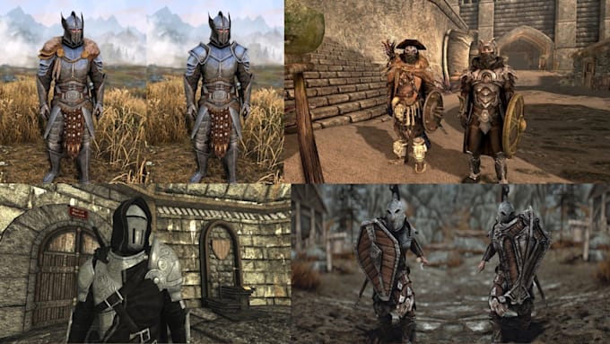create and port skyrim mods with armor weapons and characters