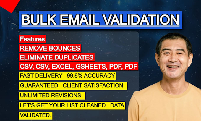 do bulk email validation and list cleaning fast