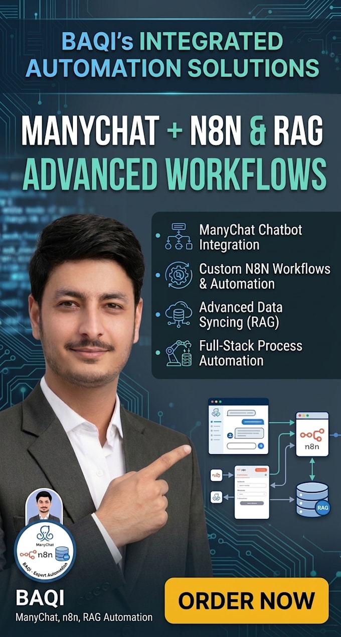 automate instagram, facebook, whatsapp with manychat chatbot