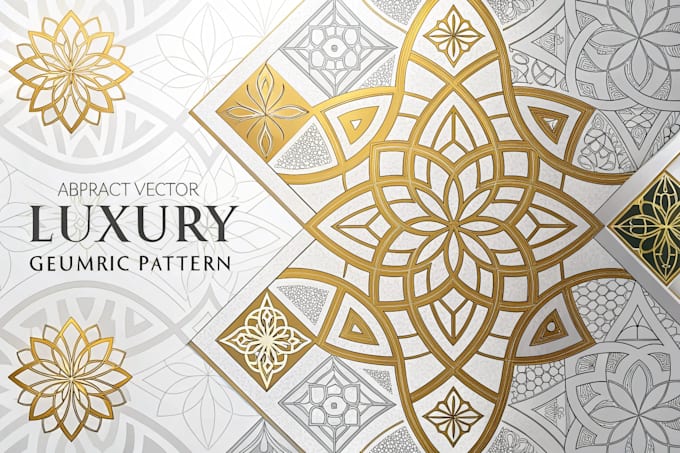 design abstract vector luxury geometric pattern design