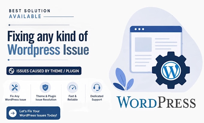 fix wordpress issues and hosting issues