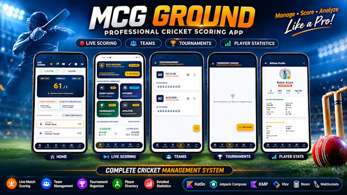 build a custom cricket scoring app for android and desktop