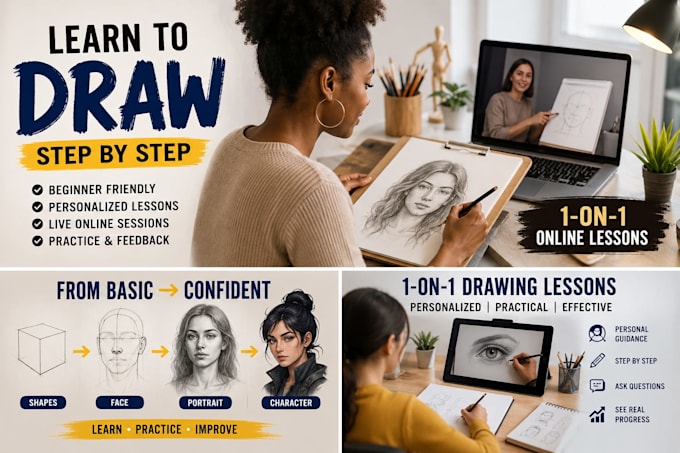 teach you how to draw step by step online