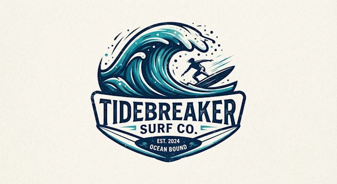 design a dynamic surf logo for your brand