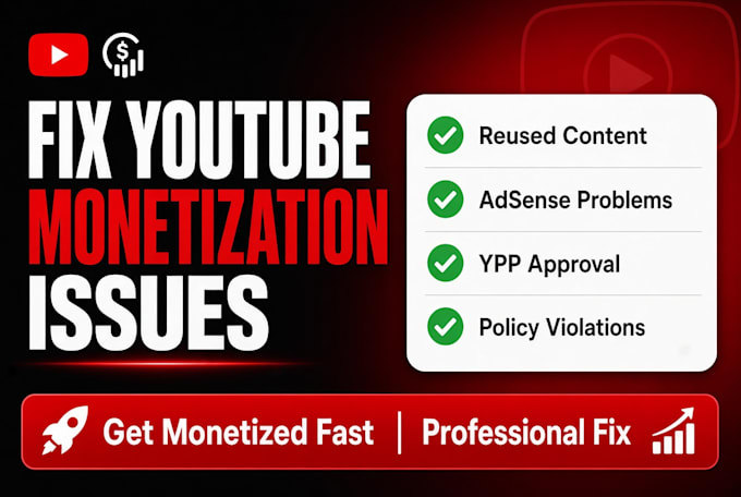 fix youtube monetization issue reused content addsense issue solved