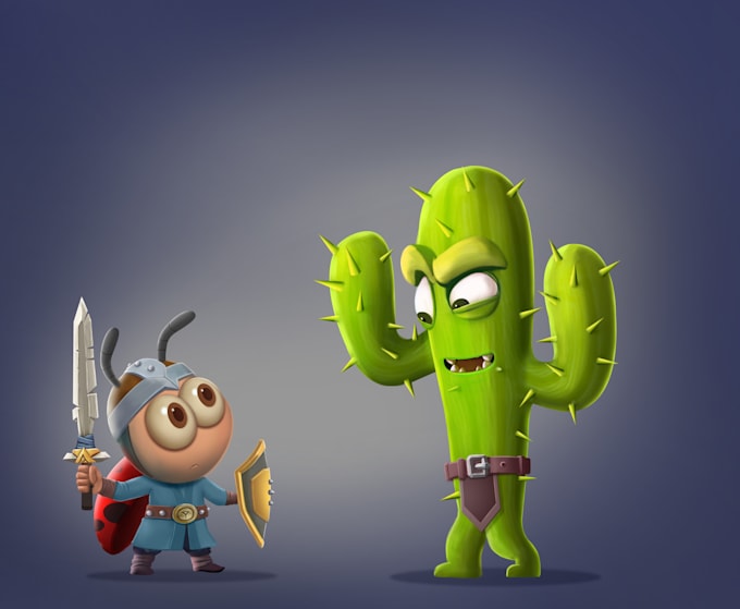 do 2d cartoon animation for you