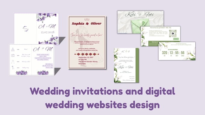 design wedding invitations and websites