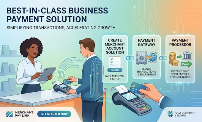 create merchant account solution, payment gateway, payment processor