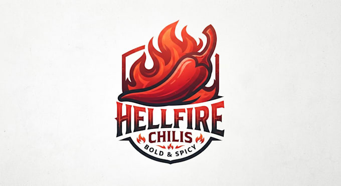 design a spicy and bold red chili logo
