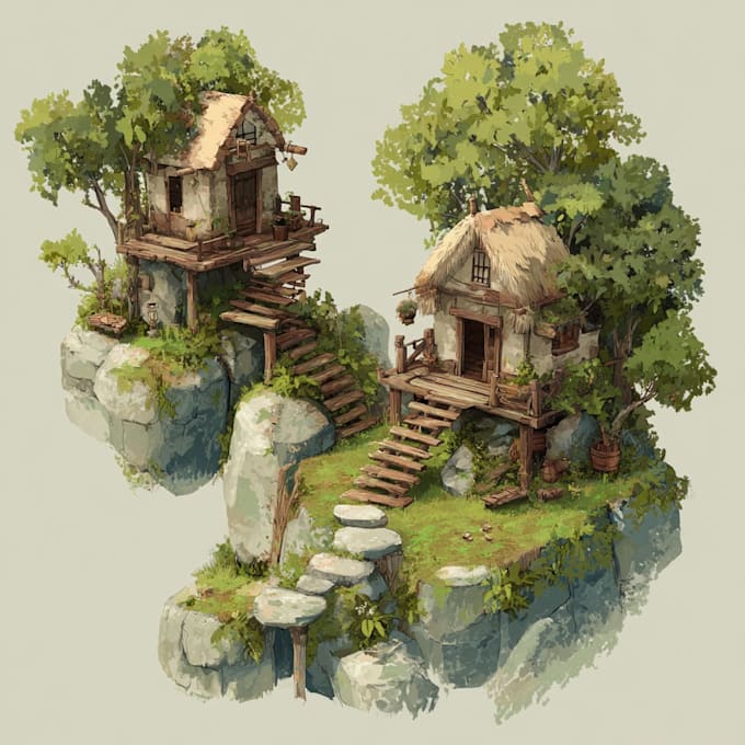 create and animate 2d and 3d background and environment art