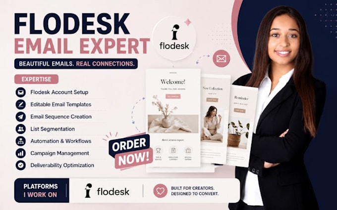 design flodesk email campaign template email automation flodesk email sequence