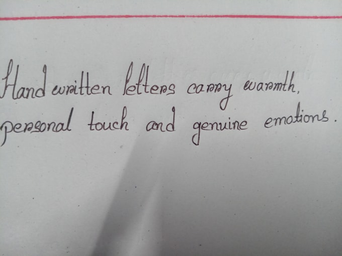 write beautiful and handwritten letter